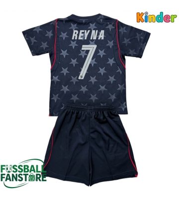 Vereinigte Staaten Giovanni Reyna #7 Replik Auswärtstrikot Kinder WM 2026 Kurzarm (+ Kurze Hosen)